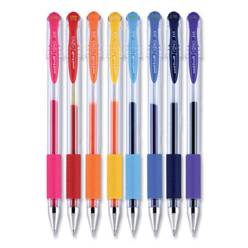 uni-ball® Gel Pen, Stick, Micro 0.38 Mm, Assorted Ink Colors, Clear Barrel, 8-pack freeshipping - TVN Wholesale